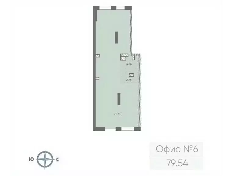 Офис в Санкт-Петербург Морская миля жилой комплекс (80 м) - Фото 1