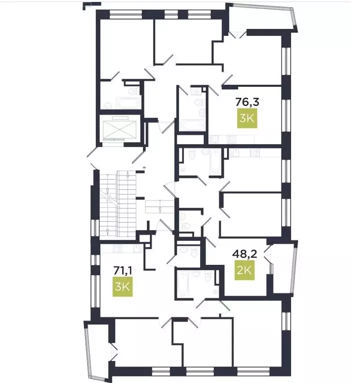 3-к кв. Свердловская область, Екатеринбург ул. Свердлова, 32Б (70.4 м) - Фото 1