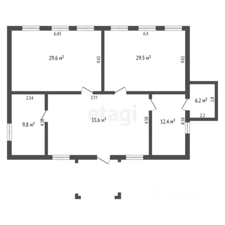 Дом в Тамбовская область, Сосновка рп ул. Центральная, 6 (124 м) - Фото 2