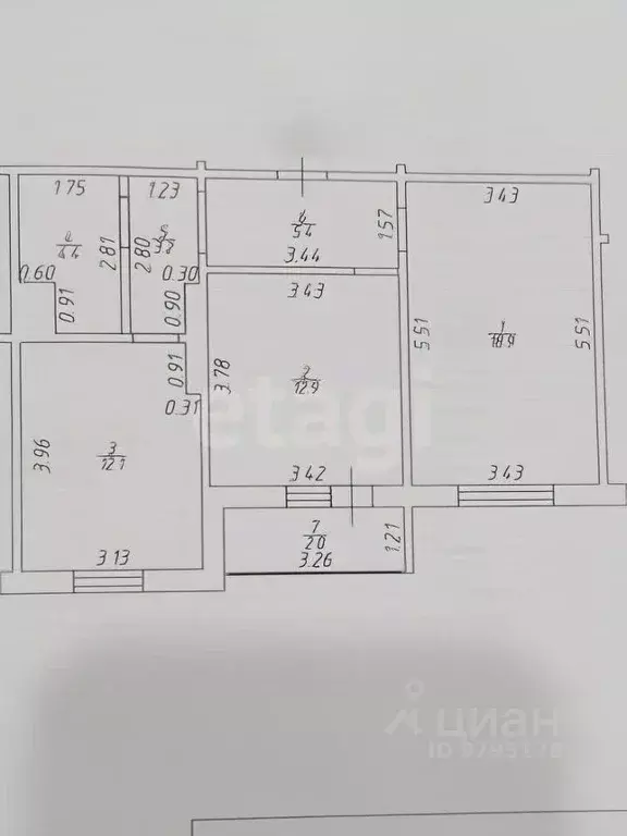 2-к кв. Татарстан, Казань ул. Натана Рахлина, 13 (56.9 м) - Фото 2