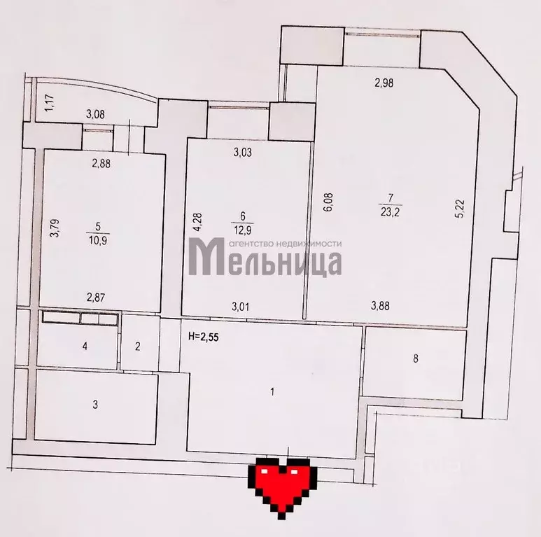 2-к кв. Волгоградская область, Волгоград ул. Маршала Еременко, 42 ... - Фото 1