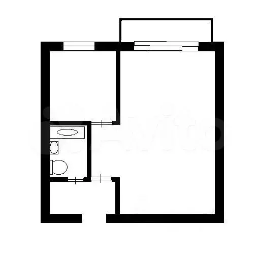 1-к. квартира, 33 м, 4/9 эт. - Фото 0