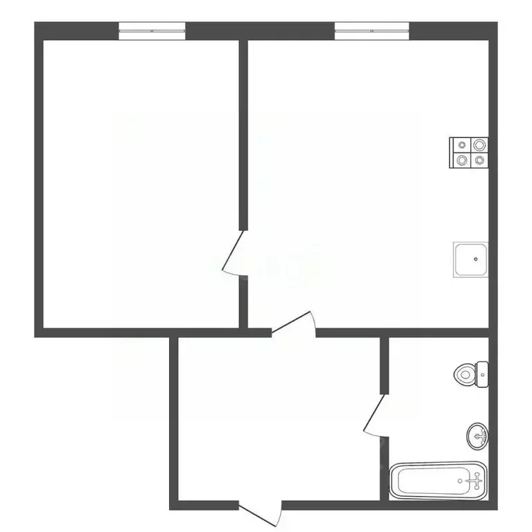 1-к кв. Тульская область, Богородицк Вязовский пер., 35А (28.0 м) - Фото 2