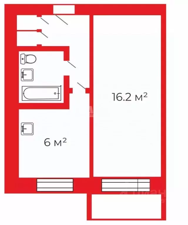 1-к кв. Челябинская область, Челябинск ул. Танкистов, 134 (29.2 м) - Фото 1