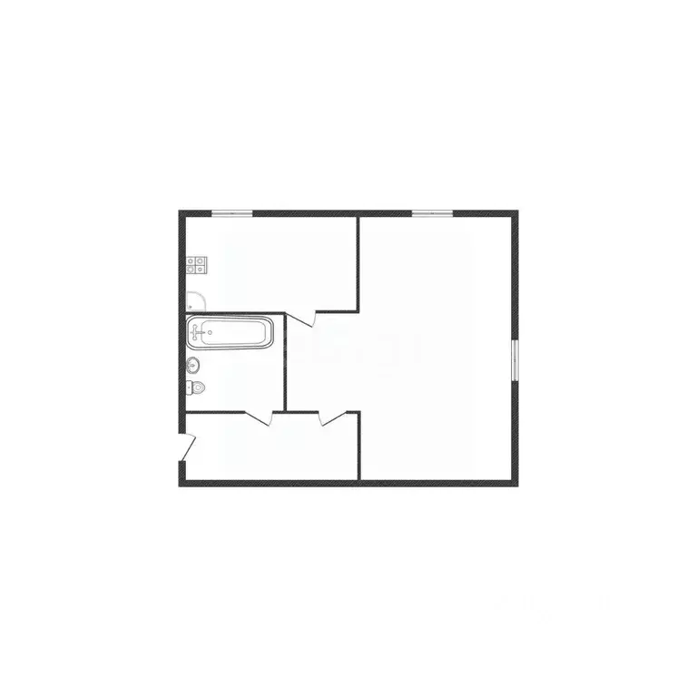 1-к кв. Смоленская область, Ярцево ул. Чайковского, 15 (27.7 м) - Фото 2