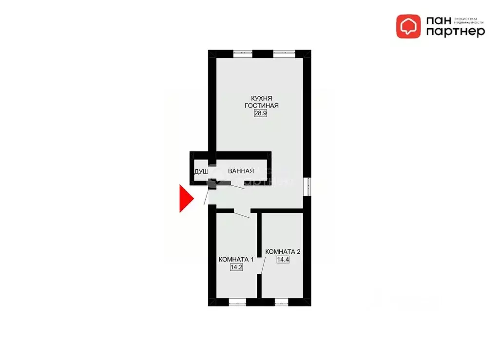 3-к кв. Санкт-Петербург Петровский просп., 20К5 (78.1 м) - Фото 2