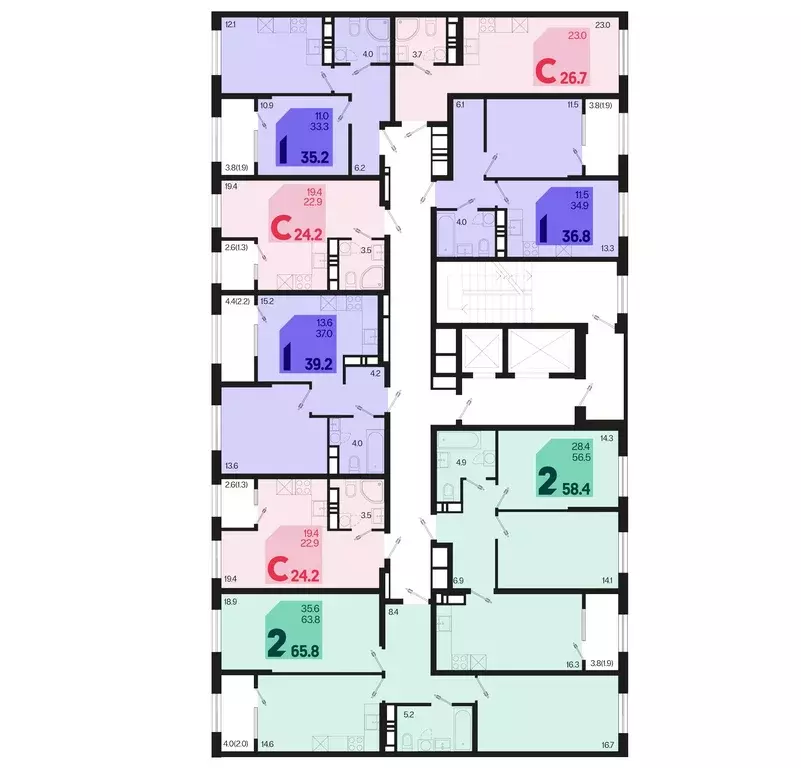 2-к кв. Краснодарский край, Краснодар Первое Место жилой комплекс ... - Фото 2