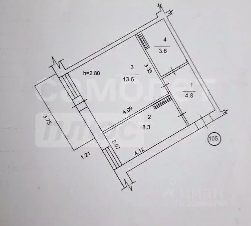 1-к кв. Севастополь Гагаринский муниципальный округ, ул. Военных ... - Фото 2