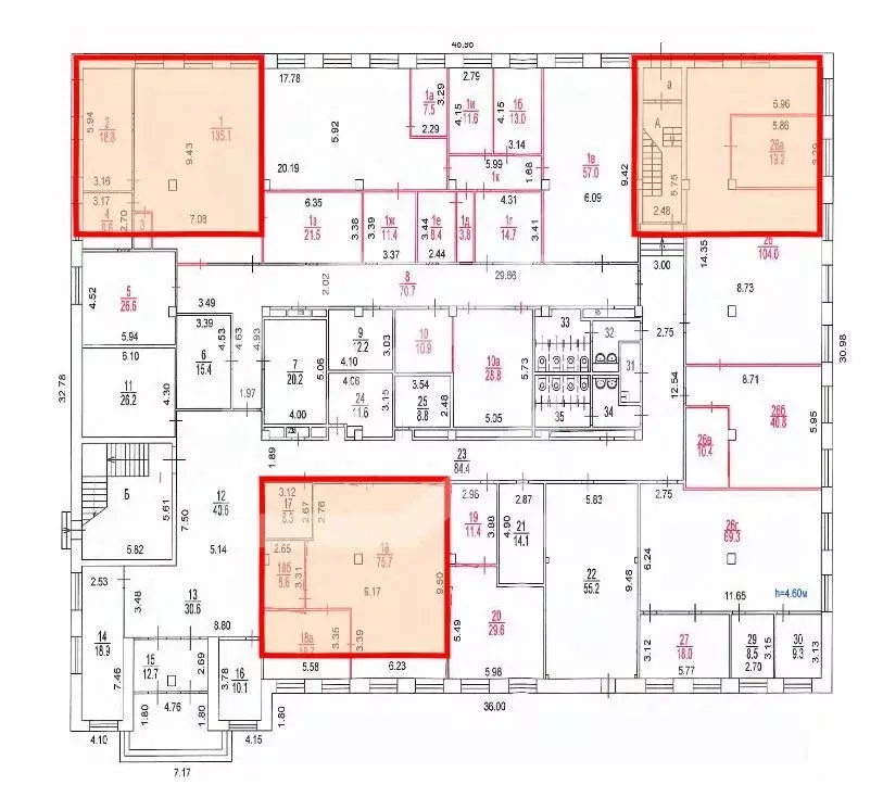 Помещение свободного назначения в Москва Загородное ш., 1К1 (1485 м) - Фото 2
