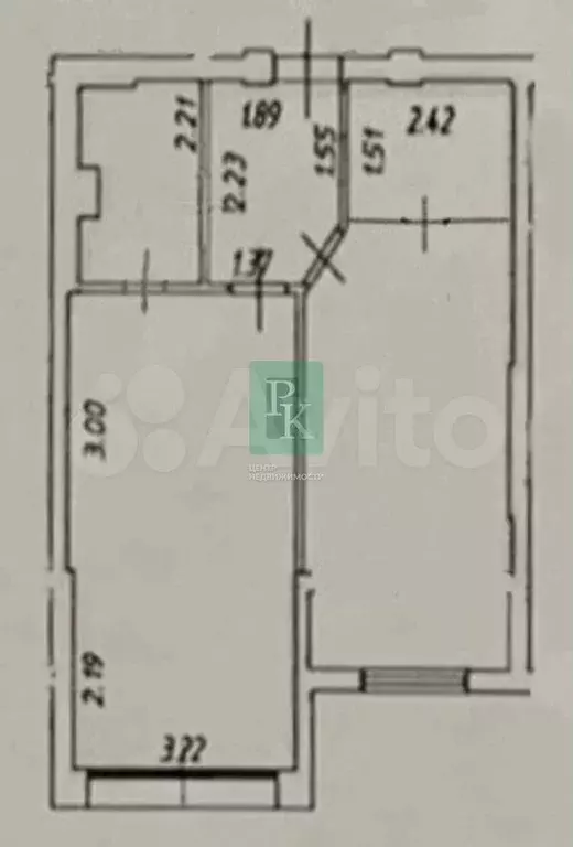 1-к. квартира, 39,6 м, 3/5 эт. - Фото 0