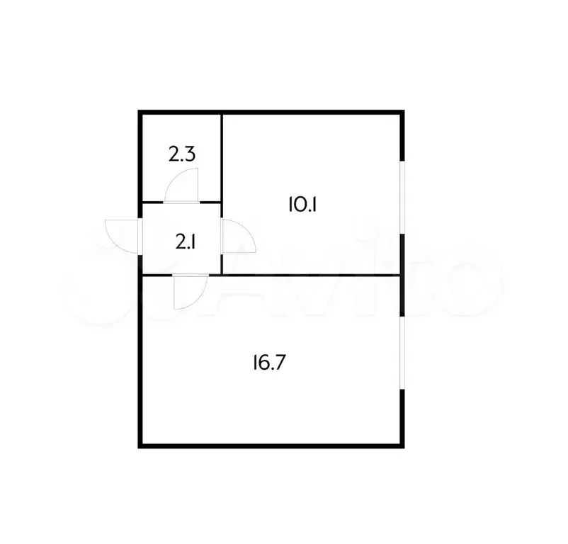 1-к. квартира, 31 м, 2/3 эт. - Фото 0