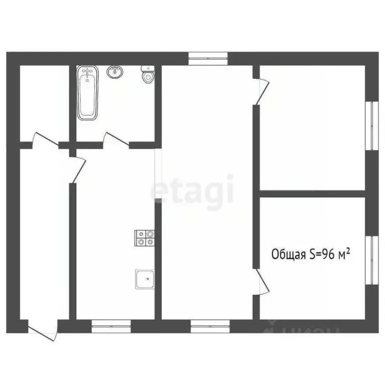 Дом в Кемеровская область, Кемерово ул. 4-я Линия (96 м) - Фото 2