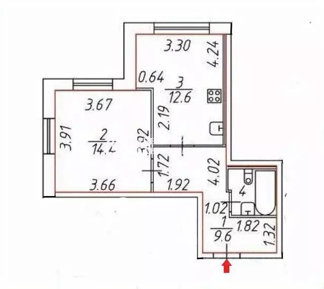 1-к кв. Санкт-Петербург Приморский просп., 52К1 (39.8 м) - Фото 1