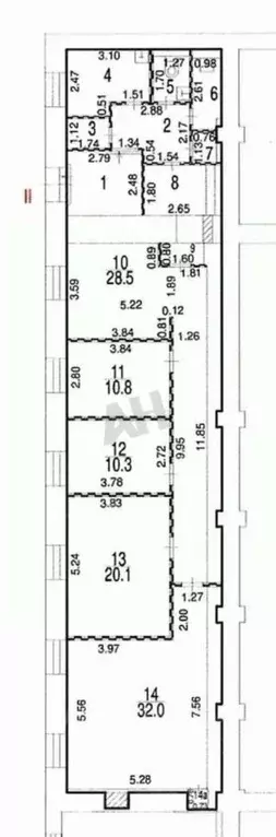 Помещение свободного назначения в Москва 1-й Рощинский проезд, 8 (140 ... - Фото 2