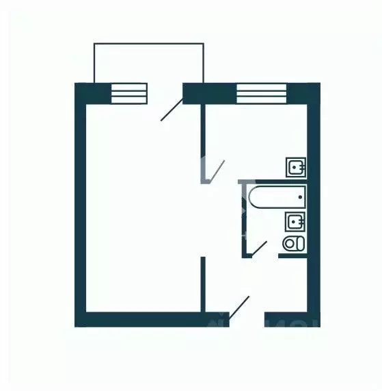 1-к кв. Новосибирская область, Новосибирск ул. Блюхера, 3 (31.6 м) - Фото 2