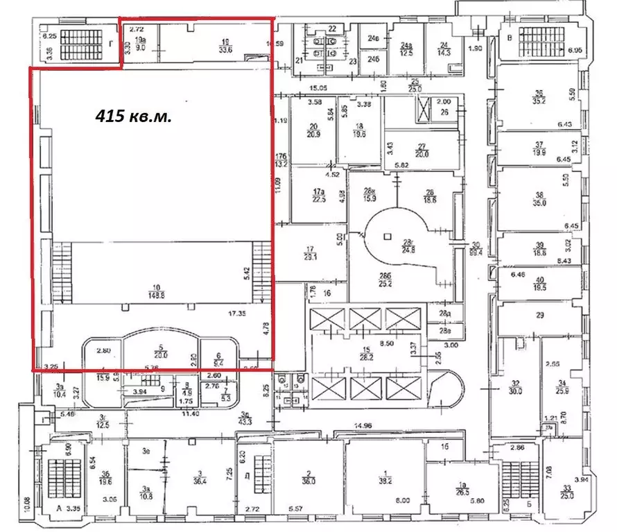 Помещение свободного назначения в Москва Волгоградский просп., 2 (415 ... - Фото 2