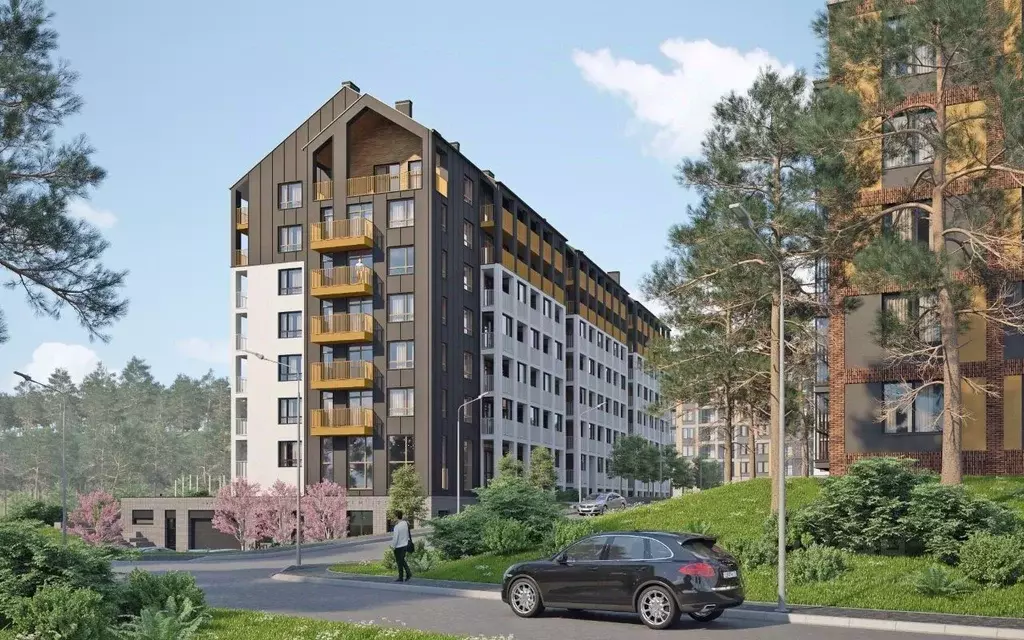 1-к кв. Калининградская область, Светлогорск Новая ул., 108-114 (60.82 ... - Фото 2