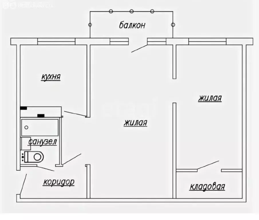 2-комнатная квартира: Казань, улица Сибирский Тракт, 15/2 (40.9 м) - Фото 0
