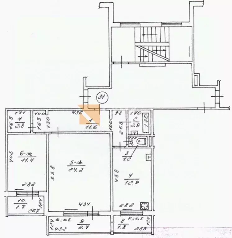 2-к кв. Калининградская область, Калининград ул. Согласия, 26 (73.2 м) - Фото 1