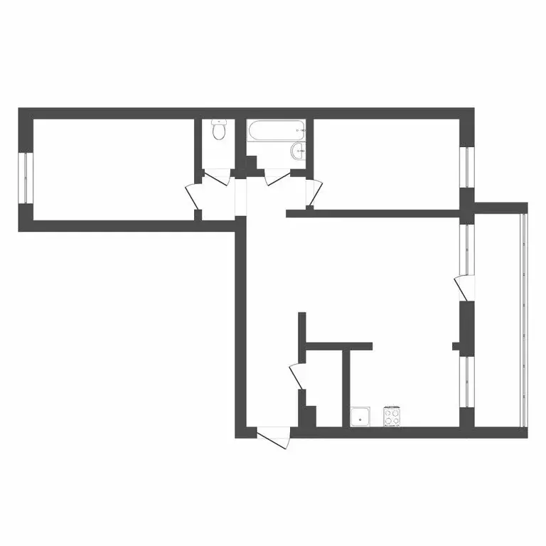 2-комнатная квартира: Тюмень, улица Самарцева, 3 (73 м) - Фото 0
