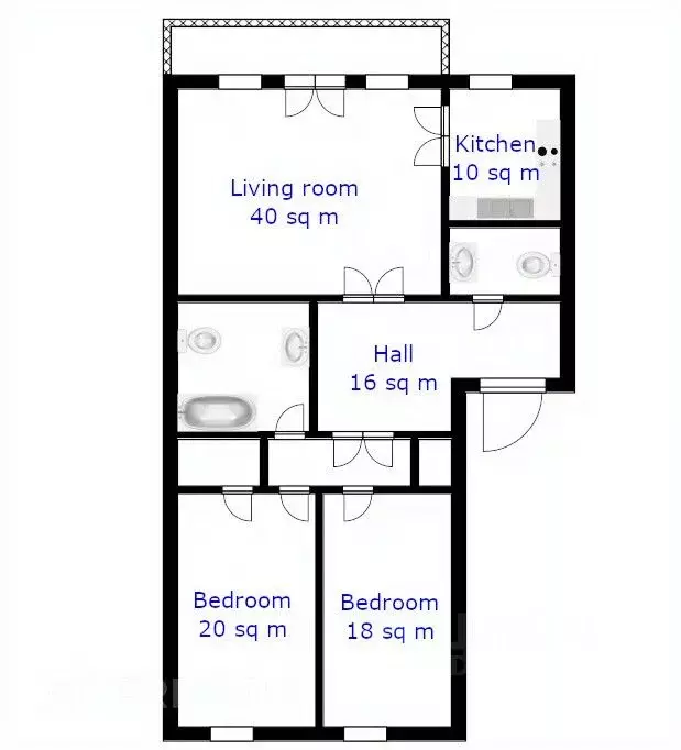 3-к кв. Москва Береговая ул., 8К1 (130.0 м) - Фото 1