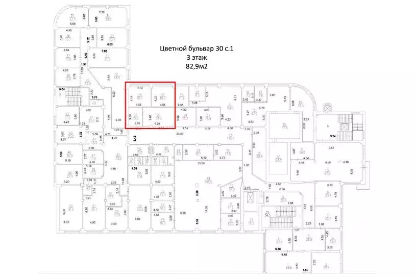Офис в Москва Цветной бул., 30С1 (83 м) - Фото 2