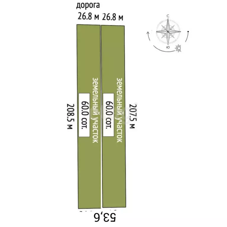 Участок в Абрикосовское сельское поселение, село Кринички, Трудовая ... - Фото 1