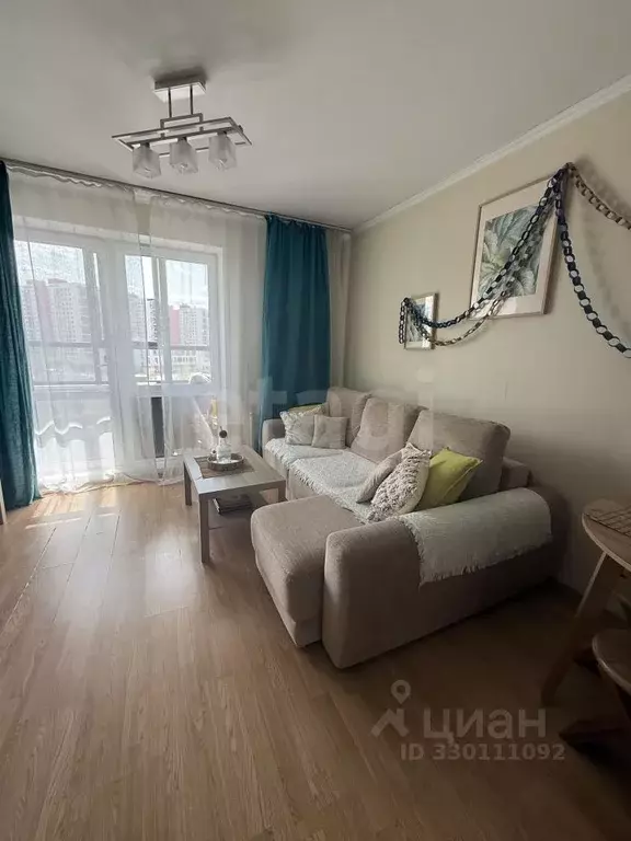 1-к кв. Тюменская область, Тюмень ул. Ю.-Р.Г. Эрвье, 30к4 (46.1 м) - Фото 1