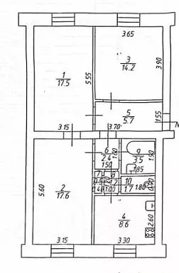 3-к кв. Татарстан, Зеленодольск ул. Ленина, 21 (72.9 м) - Фото 1