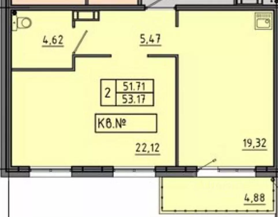 2-к кв. Красноярский край, Красноярск Соколовская ул., 20В (53.0 м) - Фото 0