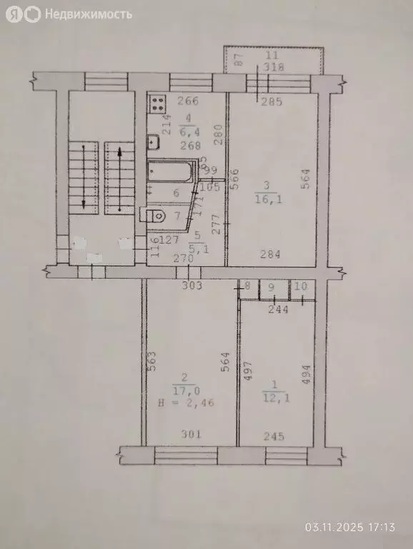3-комнатная квартира: Екатеринбург, улица Победы, 42 (61.7 м) - Фото 2