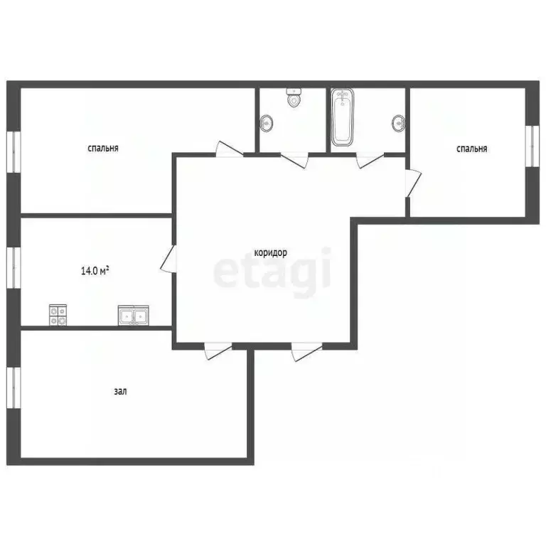 3-к кв. Тюменская область, Тюмень Магаданская ул., 5 (89.9 м) - Фото 2