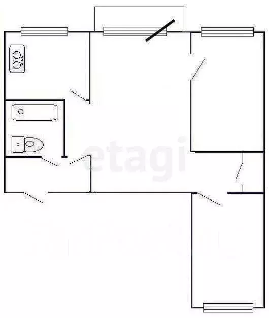 3-комнатная квартира: Казань, Краснококшайская улица, 127 (56.2 м) - Фото 0