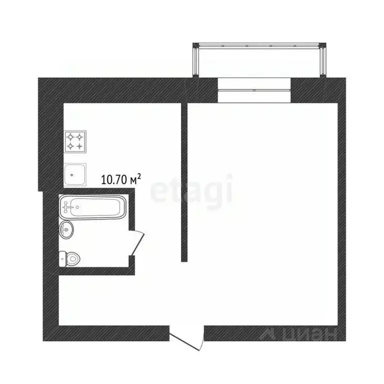 1-к кв. Костромская область, Кострома ул. Наты Бабушкиной, 13 (30.0 м) - Фото 1
