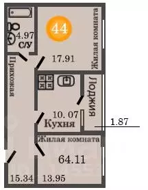 2-к кв. Калининградская область, Калининград ул. Генерал-фельдмаршала ... - Фото 0