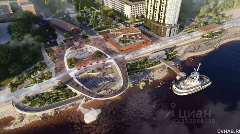 3-к кв. Хабаровский край, Хабаровск Набережная ул., 29 (73.8 м) - Фото 1