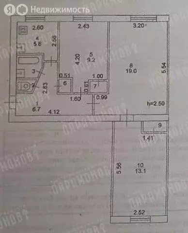 3-комнатная квартира: Тверь, Вокзальная улица, 6 (58.4 м) - Фото 0