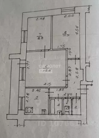 3-к кв. Липецкая область, Липецк ул. Вермишева, 9 (54.2 м) - Фото 2