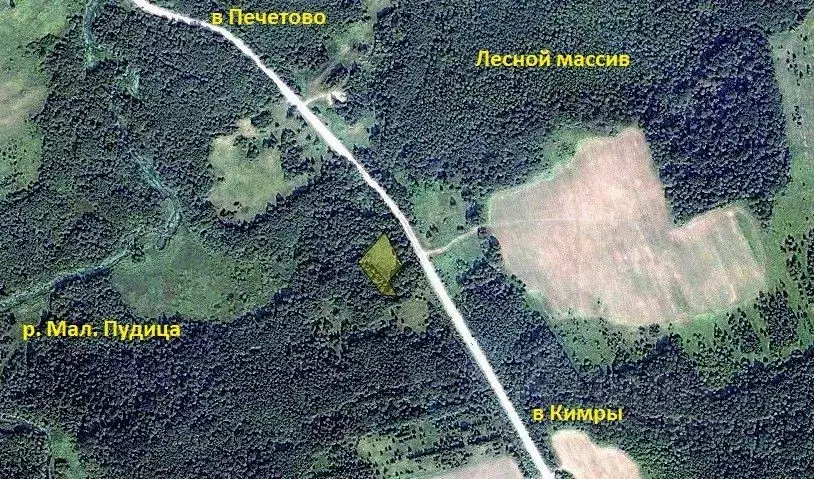 Участок в Тверская область, Кимрский муниципальный округ, д. Одинцово  ... - Фото 1