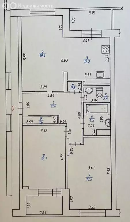 2-комнатная квартира: Ижевск, улица Карла Маркса, 453 (86.8 м) - Фото 0