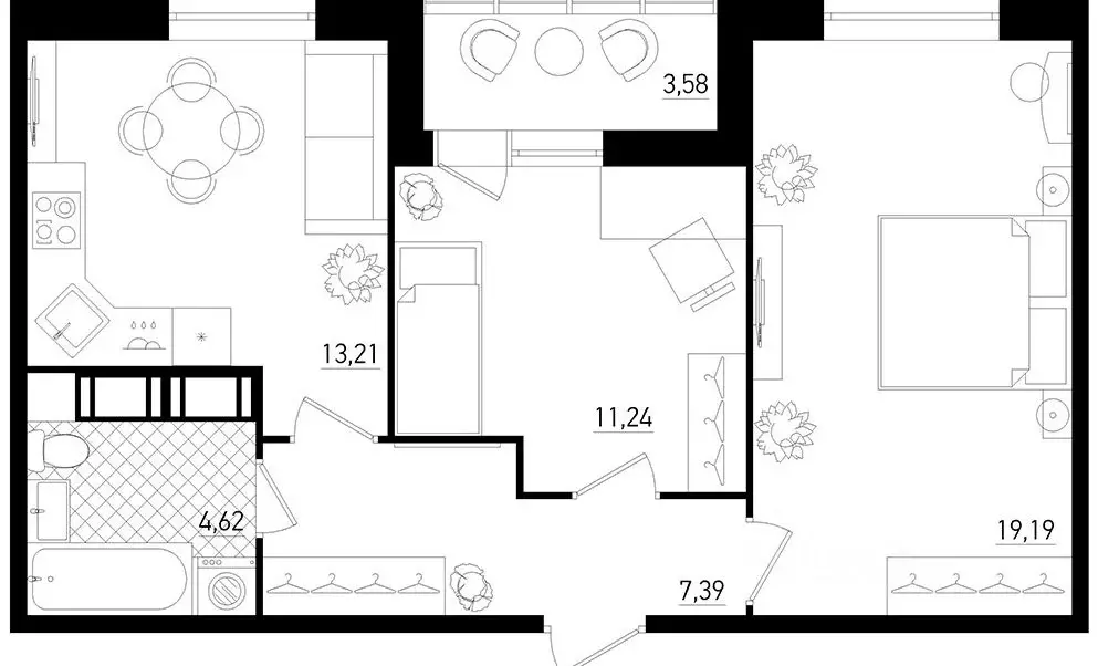 2-к кв. Санкт-Петербург Бокситогорская ул., 33 (60.7 м) - Фото 1