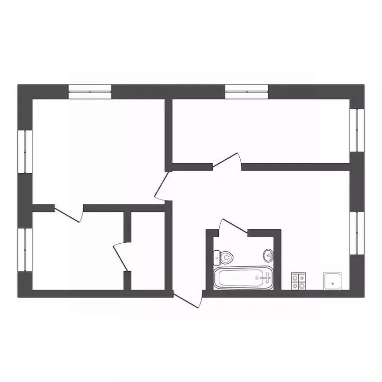 3-к кв. Тульская область, Щекино Учебная ул., 4 (59.2 м) - Фото 2
