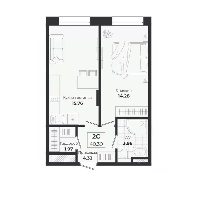 2-к кв. Новосибирская область, Новосибирск Лесоперевалка мкр, Ясный ... - Фото 0