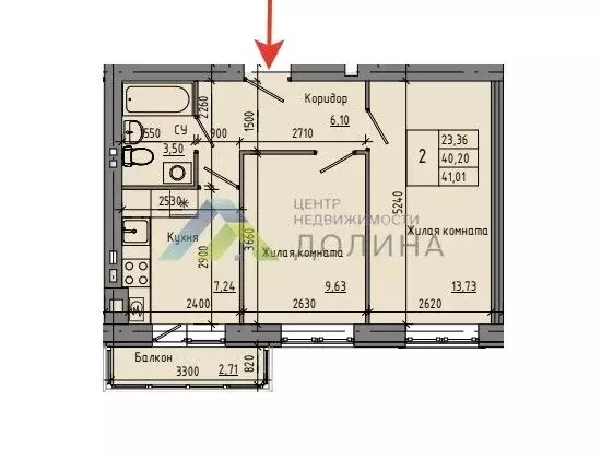 2-комнатная квартира: Волгоград, улица Добрушина, 35 (40.2 м) - Фото 0