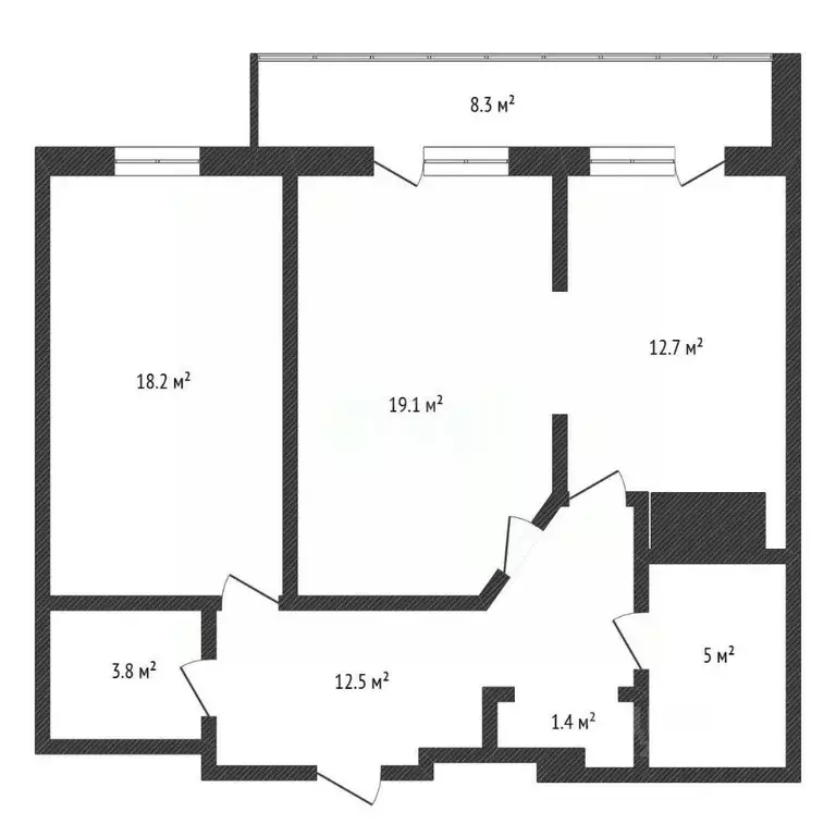 2-к кв. Нижегородская область, Нижний Новгород Республиканская ул., ... - Фото 2