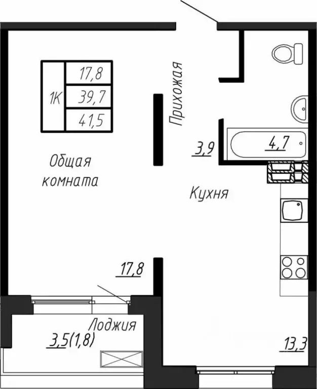 1-к кв. Ленинградская область, Тельмана Тосненский район, Сибирь жилой ... - Фото 0