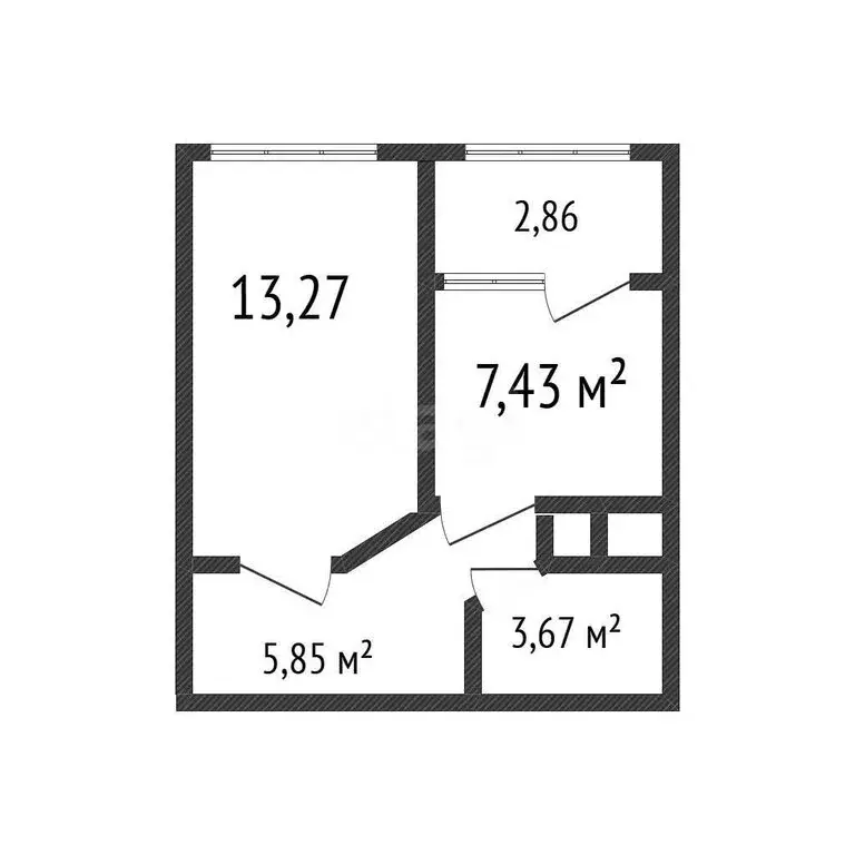 1-комнатная квартира: посёлок городского типа Яблоновский, Луговая ... - Фото 1