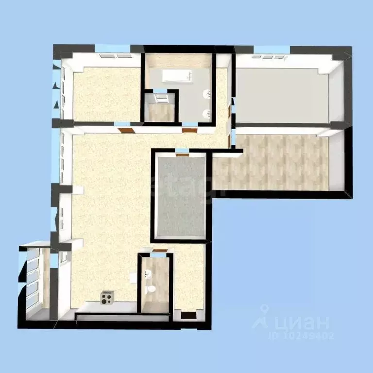 4-к кв. Башкортостан, Уфа Коммунистическая ул., 78 (151.0 м) - Фото 2