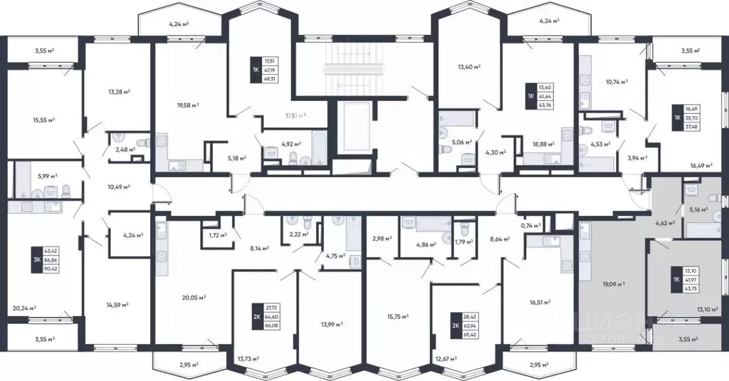 1-к кв. Белгородская область, Старый Оскол Садовые Кварталы мкр,  ... - Фото 2