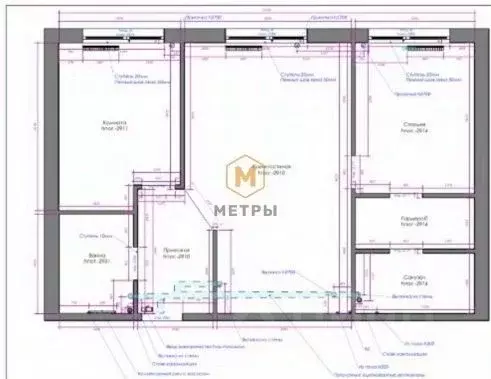3-к кв. Белгородская область, Белгород Донецкая ул., 79 (68.0 м) - Фото 2